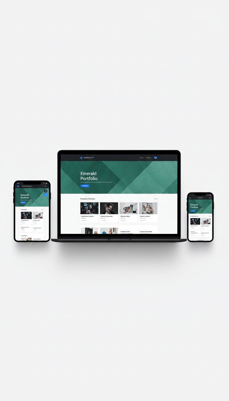 Emerald Portfolio Theme – Vibrant Accents